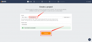 Tạo project mới.